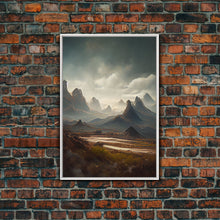 Carregar imagem no visualizador da galeria, Arizona wall art, canvas print, desert, rocks, mountains, steppes, cool nature wall decor
