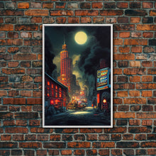 Load image into Gallery viewer, Early 20th century NYC wall art, canvas print, historic New York City wall art

