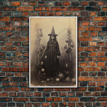 Load image into Gallery viewer, Witchy Wall Art, Moody Wall Art, Gothic Wall Art, Dark Fantasy, Horror Art, Canvas Print, Wall Art, Vertical Print, Home Decor, Wall Decor
