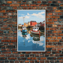 Load image into Gallery viewer, Boat Wall Art, Nautical Wall Art, Coastal Wall Art, Lobster Boat, Canvas Print, Wall Art, Vertical Art, College Dorm Decor, Entryway Prints
