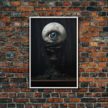Load image into Gallery viewer, The Eye, Gothic Victorian Horror Art, Cosmic Horror, Framed Canvas Canvas Print, Halloween Decor
