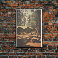 Carregar imagem no visualizador da galeria, Camp Decor, Outdoor Wall Art, Cabin Wall Art, Canvas Print, Wall Hanging, Portrait Art, Teacher Gift, Apartment Wall Decor, Ranch Wall Art
