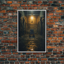 Load image into Gallery viewer, Creepy Wall Decor, Spooky Room Decor, Canvas Print, Wall Hanging, Portrait Art, Halloween Wall Decor, Dark Fantasy, Dark Wall Art
