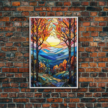 Carregar imagem no visualizador da galeria, Forest Wall Art, Vibrant Art, Abstract Nature Print, Canvas Print, Wall Hanging, Portrait Art, Home Decor Prints, Family Home Decor
