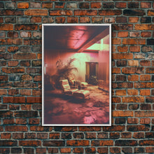 Carregar imagem no visualizador da galeria, Abandoned House, Scary Wall Art, Haunted House Art, Canvas Print, Wall Hanging, Portrait Art, Dorm Room Art, Living Room Prints, Gift Ideas
