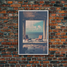 Carregar imagem no visualizador da galeria, Abandoned House, Scary Wall Art, Haunted House Art, Canvas Print, Wall Hanging, Portrait Art, Entryway Prints, Bookshelf Decor, Office Print
