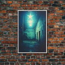 Carregar imagem no visualizador da galeria, Abandoned Building, Spooky Art Print, Horror Home Decor, Canvas Print, Wall Hanging, Portrait Art, Anniversary Gift, Tiny House Decor
