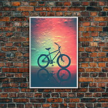 Load image into Gallery viewer, Retro 1980s Bike Canvas Print, Bicycle Art, Framed Wall Art, Fine Art Photography Print, Retro Inspired Wall Decor, Man Cave Art, Office Art

