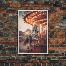 Load image into Gallery viewer, Vintage Circus Photography Print, Framed Canvas Art, Cool Wall Art, Circus Art, Circus Poster, Printable Wall Art, Pop Art
