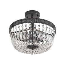 Cargar imagen en el visor de la galería, 3-Light Crystal Drum Chandelier Lighting
