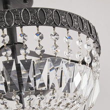 Cargar imagen en el visor de la galería, 3-Light Crystal Drum Chandelier Lighting
