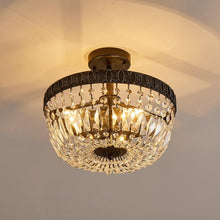 Cargar imagen en el visor de la galería, 3-Light Crystal Drum Chandelier Lighting
