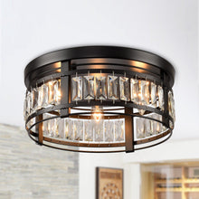 Cargar imagen en el visor de la galería, 3-Light Modern Crystal Flush Mount Ceiling Light
