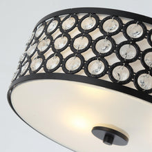 Load image into Gallery viewer, 3-Light Modern LED Flush Mount Light with Crystal
