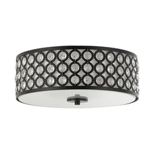 Cargar imagen en el visor de la galería, 3-Light Modern LED Flush Mount Light with Crystal
