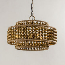 Cargar imagen en el visor de la galería, 3-Light Rustic Golden LED Pendant Light
