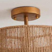 Load image into Gallery viewer, 3-Light Traditional Farmhouse Wabi-Sabi Flush Mount Light
