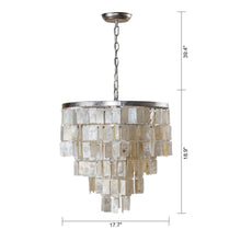 Cargar imagen en el visor de la galería, 3-Light Traditional Shell Pendant Lighting
