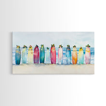 Cargar imagen en el visor de la galería, Christmas beach art, tropical Christmas decor, canvas print, Christmas wall art, beach Christmas decor, holiday wall art
