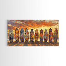 Carregar imagem no visualizador da galeria, Fall decor, beach Christmas art, tropical Christmas, canvas print, beach Christmas, seasonal wall art, holiday wall art
