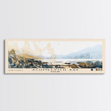 Load image into Gallery viewer, Achmelvich Bay, Scotland Watercolor Print, Vacation Gift, Scotland Wall Art, Beach Painting, Beach Decor, Large Wall Art, Wood Frame Art
