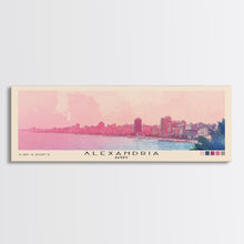 Load image into Gallery viewer, Alexandria, Egypt Watercolor Beach Print, Vacation Gift, Egypt Wall Art, Beach Painting, Beach Decor, Beach Painting
