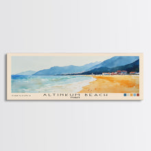 Load image into Gallery viewer, Altinkum Beach, Turkey Watercolor Beach Print, Vacation Gift, Turkey Wall Art, Beach Painting, Beach Decor, Beach Painting
