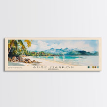 Load image into Gallery viewer, Anse Marron, Seychelles Watercolor Print, Vacation Gift, Seychelles Wall Art, Beach Painting, Beach Decor, Large Wall Art, Wood Frame Art
