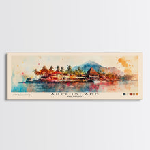 Load image into Gallery viewer, Apo Island, Philippines Watercolor Beach Print, Vacation Gift, Philippines Wall Art, Beach Painting, Beach Decor, Beach Painting
