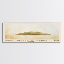 Load image into Gallery viewer, Bazaruto Island, Mozambique Watercolor Beach Print, Vacation Gift, Mozambique Wall Art, Beach Painting, Beach Decor, Beach Painting
