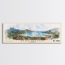 Load image into Gallery viewer, Beau Vallon, Seychelles Watercolor Beach Print, Vacation Gift, Seychelles Wall Art, Beach Painting, Beach Decor, Beach Painting
