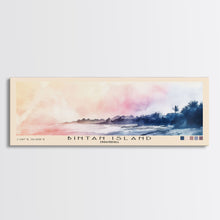 Cargar imagen en el visor de la galería, Bintan Island, Indonesia Watercolor Beach Print, Vacation Gift, Indonesia Wall Art, Framed Canvas Print, Framed Beach Painting
