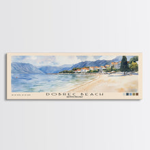 Load image into Gallery viewer, Dobrec Beach, Montenegro Watercolor Beach Print, Vacation Gift, Montenegro Wall Art, Beach Painting, Beach Decor, Beach Painting
