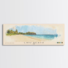 Load image into Gallery viewer, Liku Beach, Fiji Watercolor Print, Vacation Gift, Fiji Wall Art, Beach Painting, Beach Decor, Beach Or Lakehouse Art
