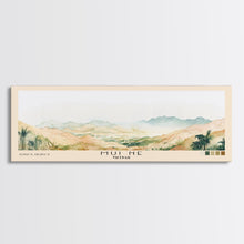 Load image into Gallery viewer, Mui Ne, Vietnam Watercolor Print, Vacation Gift, Vietnam Wall Art, Beach Painting, Beach Decor, Large Wall Art, Wood Frame Art
