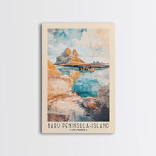 Load image into Gallery viewer, Barú Peninsula-Island, Colombia Watercolor Beach Print, Vacation Gift, Colombia Wall Art, Beach Painting, Beach Decor, Beach Painting
