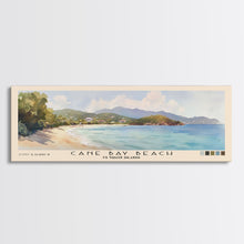 Load image into Gallery viewer, Cane Bay Beach, US Virgin islands Watercolor Beach Print, Vacation Gift, US Virgin islands Wall Art, Beach Painting, Beach Decor, Beach Painting
