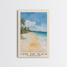 Load image into Gallery viewer, Cane Bay Beach, US Virgin islands Watercolor Beach Print, Vacation Gift, US Virgin islands Wall Art, Beach Painting, Beach Decor, Beach Painting
