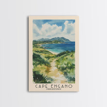 Load image into Gallery viewer, Cape Engano, Philippines Watercolor Beach Print, Vacation Gift, Philippines Wall Art, Beach Painting, Beach Decor, Beach Painting
