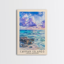 Load image into Gallery viewer, Cayman Islands, United Kingdom Watercolor Beach Print, Vacation Gift, United Kingdom Wall Art, Beach Painting, Beach Decor, Beach Painting
