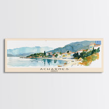 Carregar imagem no visualizador da galeria, Acharnes Greece Travel Print Wall Art, Panoramic City Art, Travel Art, Wall Decor, Vacation Gift, Framed Canvas Print Or Metal Art
