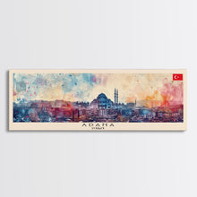 Carregar imagem no visualizador da galeria, Adana Turkey  Travel Art, City Art, Framed Canvas Print or Metal Wall Art, Europe Travel Poster, Panoramic Wall Art, Extra Wide Wall Art
