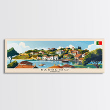 Load image into Gallery viewer, Barreiro Portugal Travel Print Wall Art, Panoramic City Art, Travel Art, Wall Decor, Vacation Gift, Framed Canvas Print Or Metal Art
