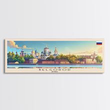 Cargar imagen en el visor de la galería, Belfast United Kingdom Travel Art, City Art, Framed Canvas Print or Metal Wall Art, Europe Travel Poster, Panoramic Wall Art, Extra Wide Wall Art
