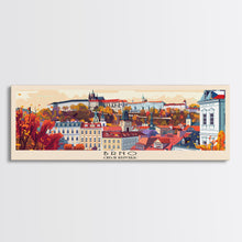 Carregar imagem no visualizador da galeria, Brno CzechRepublic art Travel Print Wall Art, Panoramic City Art, Travel Art, Wall Decor, Vacation Gift, Framed Canvas Print Or Metal Art
