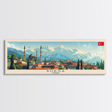 Carregar imagem no visualizador da galeria, Bursa Turkey Travel Print Wall Art, Panoramic City Art, Travel Art, Wall Decor, Vacation Gift, Framed Canvas Print Or Metal Art
