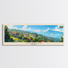 Load image into Gallery viewer, Dobrich Bulgaria Travel Art, City Art, Framed Canvas Print or Metal Wall Art, Europe Travel Poster, Panoramic Wall Art, Extra Wide Wall Art
