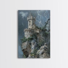 Carregar imagem no visualizador da galeria, Ghostly Forest Path, Halloween Art, Spooky Wall Decor, Framed Canvas Print, Creepy Art, Halloween Wall Decor, Seasonal Wall Art
