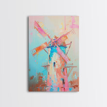 Carregar imagem no visualizador da galeria, Autumn Pastel Barn Scene with Soft Hues - Framed Canvas Print, Rustic Decor, Countryside Art for Living Room, Farmhouse Wall Art for Home
