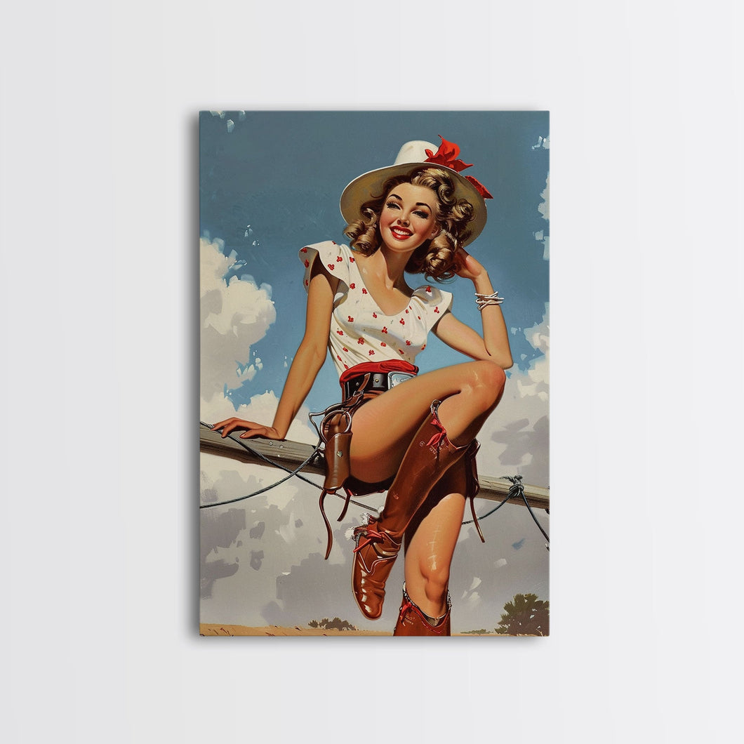 50s style western pinup girll WACKOMARIA